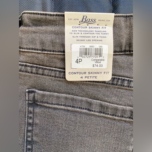 G. H. Bass Co. Womens Contour Skinny Fit Jeans - Picture 4 of 7